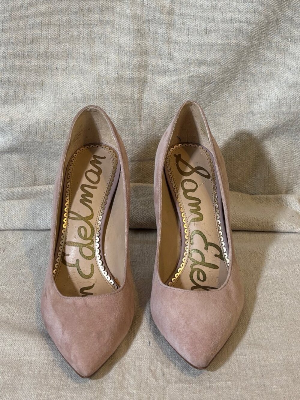 Sam Edelman Beige Nude Suede Pumps 7.5